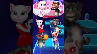 Talking Tom  Talking Angela  Talking Tom Exe  Talking Angela Exe ▶️ Coffin Dance | Tiles Hop