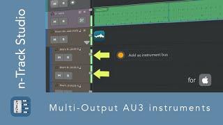 n-Track Studio v9.9 | Multi-output AU3 external instruments (on iOS)