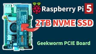 Raspberry Pi 5 with 2TB NVME SSD Geekworm Shield