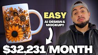 Create EASY MUG Design Template and MockUp Using Midjourney Ai and Canva in 5MINS!