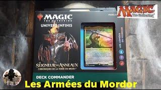 I open the commander deck Armies of Mordor, Lord of the Rings