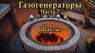 Газогенераторы.  Чаcть 7.  Шахты газогенераторов.