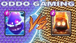 ELECTRO SPIRIT VS FIRE SPIRITS - CLASH ROYALE BATTLE #197