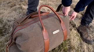 Weekender »David« (L) - Handgemachte vintage Reisteasche, Reteo-Look, Leder, Oliv-Grün | DRAKENSBERG