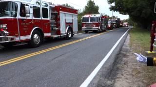 Accord District Chief Edward Miller Funeral Procession. 09/22/15.