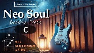 Neo Soul RnB Guitar Backing Track in C major