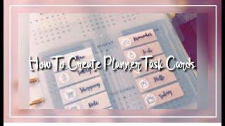 DIY - How To Make Planner Task Cards