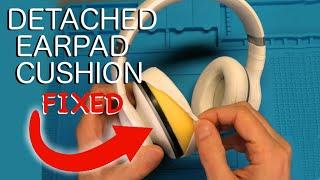 Fixing detaching ear-pad covers on headphones