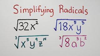 Simplifying Radicals - Grade 9 Math