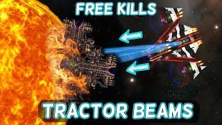 Tractor Beams are HILARIOUSLY Broken - Destroy ANYTHING free! | Cosmoteer Steam Release Gameplay