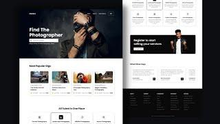 Build a Responsive Photography Portfolio Website HTML CSS & JavaScript - Complete Tutorial