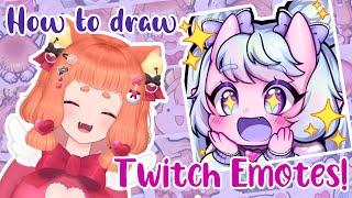 【 Tutorial 】 How to draw Twitch Emotes!