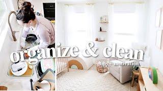 HOME ORGANIZATION AND CLEAN WITH ME | Tips and Cleaning Motivation