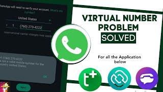 WhatsApp Virtual Number Error Fix | Number Not Valid For WhatsApp