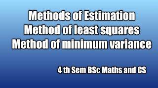 Method of least squares and Method of minimum variance