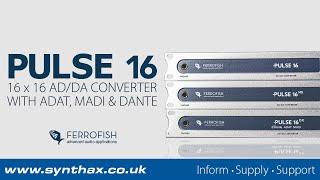 Ferrofish Pulse16 Overview - Professional AD/DA Converter with ADAT, MADI and Dante Connectivity