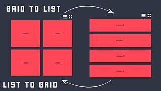 How To Create List View And Grid View Using Javascript