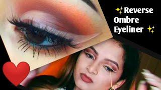 Reverse Ombre Cut Creace Eyemakeup tutorial| Cut crease eye makeup|Suman Sagar|