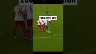 200IQ  free kick Goal #shorts #football #viralshorts