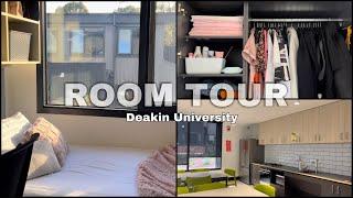 OFFICIAL ROOM TOUR|DEAKIN UNIVERSITY,GEELONG CAMPUS AUSTRALIA|white and minimalistic theme ft AMBER