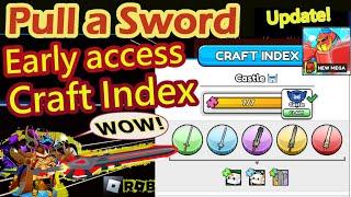 UPDATE: Secret CRAFT INDEX, new MEGA BOSS, my progress in season 5, free to play tips - Pull a Sword