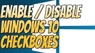 Enable or Disable Checkboxes For Items In Windows 10 Tutorial | Remove Windows Checkboxes FIX