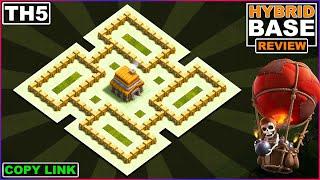 THE BEST! TH5 Hybrid (Trophy/Farming) Base 2022 | COC Town Hall 5 base COPY LINK - Clash of Clans