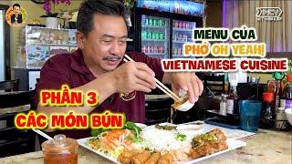 Menu của Phở Oh Yeah! Phần 3 - Các Món Bún | Ẩm Thực & Đời sống với MC Việt Thảo |Chuyện Bên Lề 1623