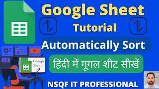 Automatically sort in google sheet|| Automatically data Sort|| Sort Function in Google Sheet