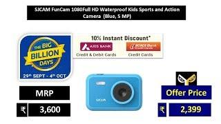 SJCAM FunCam 1080Full HD Waterproof Kids Sports and Action Camera  (Blue, 5 MP)