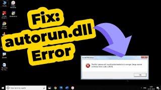 How to fix Autorun.dll error in Windows 10/7/8 | Tamil | RAM Solution