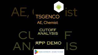 TSGENCO AE CHEMIST cutoff analysis app demo link in description