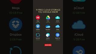 9 Free Cloud Storage You Should Know #shortsfeed #ytshorts #viral #programming