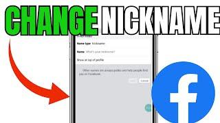 CHANGE NICKNAME ON FACEBOOK! (FULL GUIDE)