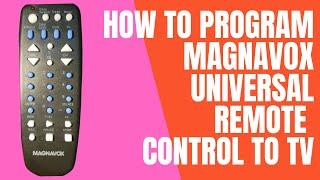 How to set up Magnavox Universal remote control to TV and other devices with Auto Code Search