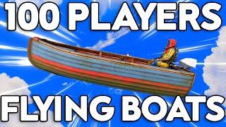 Flying boats with 100 players - Rust