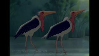 The Lion King. Marabou Stork Screen Time.