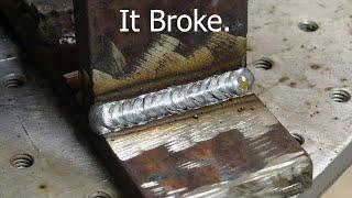 MIG Welders Beware! -  "Pretty" Does NOT Equal Strong. - Weld Analysis