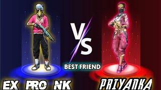 EX PRO NK VS ASM PRIANKA || PRO  Girl 1vs1 || god level moment #BR999ff