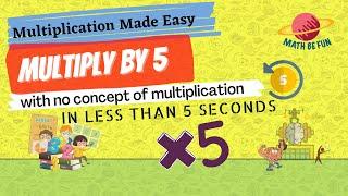 Multiplication by 5 | Easy Math Tricks | Math Be Fun