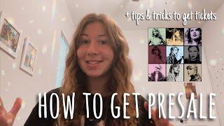 how to get PRESALE for THE ERAS TOUR + tips and tricks to GET TICKETS 