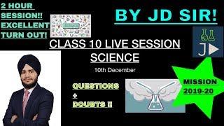 Class 10 Sprint!! |  SCIENCE Session 6:Physics Previous Year Questions| JD SIR | Mission 2019-20