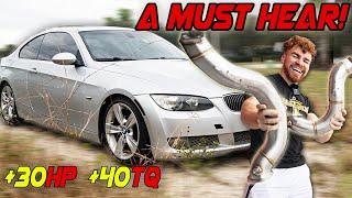 CRAZY TURBO SPOOL!! VRSF Catless Downpipe Exhaust Install! BMW 335i