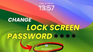 Change Lock Screen Password in Mac, MacBook Air & Pro