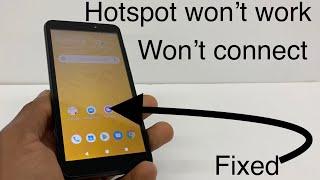 My hotspot is not working, Hotspot won’t turn on, hotspot issues ( Fixed )