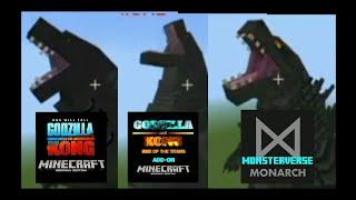 Godzilla Addons Comparison In Minecraft | Minecraft PE