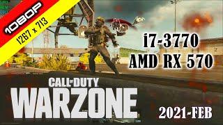 i7-3770 and RX 570 4GB playing Call of Duty Warzone | Can it run at 100Fps?