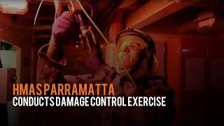 HMAS Parramatta conducts Damage Control Exercise
