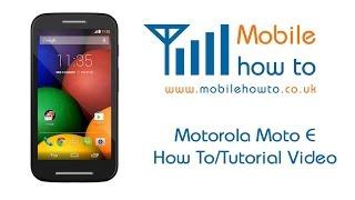 How To Manage Phone Settings - Motorola Moto E