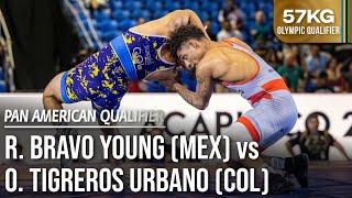 Roman BRAVO YOUNG (MEX) vs Oscar URBANO (COL) | 2024 Pan-American OG Qualifier | Semi Final |FS57Kg